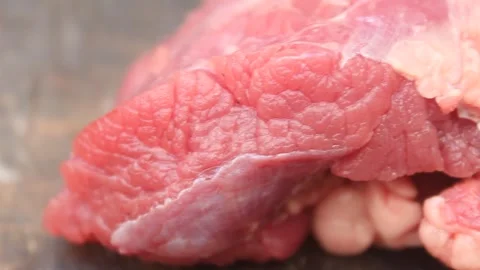 Fresh raw red meat Stock Footage 244974238