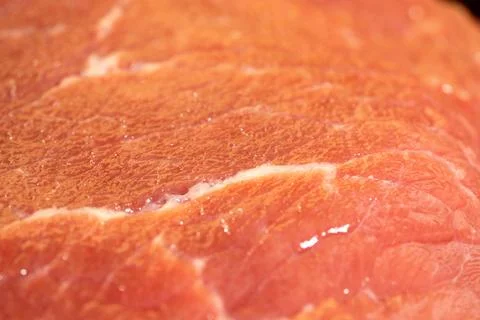 Fresh raw red meat texture closeup, marbled meat Stock Photos