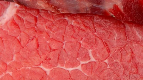 Fresh raw red meat with thyme and chives Vídeos de archivo 54537245