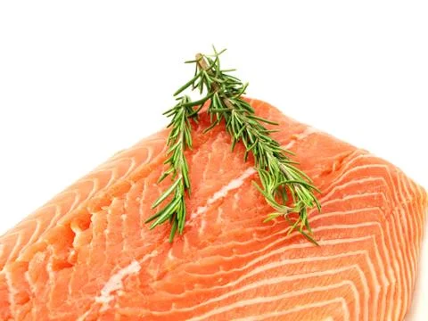 Fresh raw salmon Stock Photos
