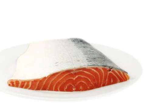 Fresh raw salmon Stock Photos