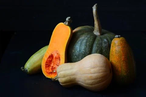 Fresh raw squash Stock Photos