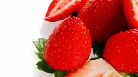 Fresh raw strawberry Vídeos de archivo 29376282
