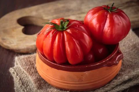 Fresh raw  tomatoes Stock Photos