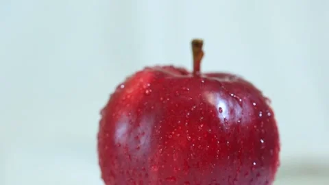 Fresh red apple. Stock Footage 165546590