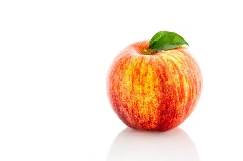 Fresh red apple isolated. Stock Photos