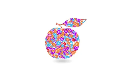 Fresh red apple isolated on white. With clipping path.Apple with vitamins inside Video stock 152085601
