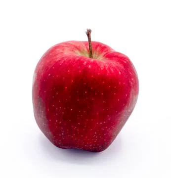 Fresh red apple isolated on white. With clipping path Stock Photos