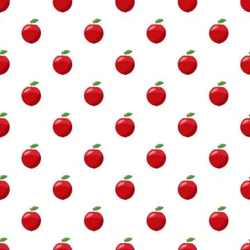 Fresh red apple pattern 库存插图
