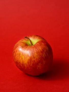 Fresh red apple Stock Photos