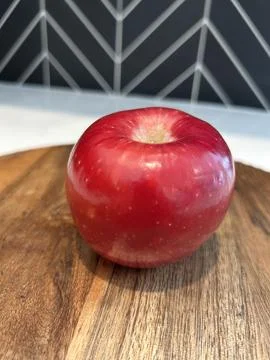 Fresh red apple Stock Photos