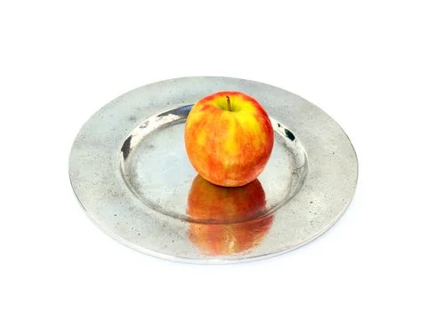 Fresh red apple Stock Photos