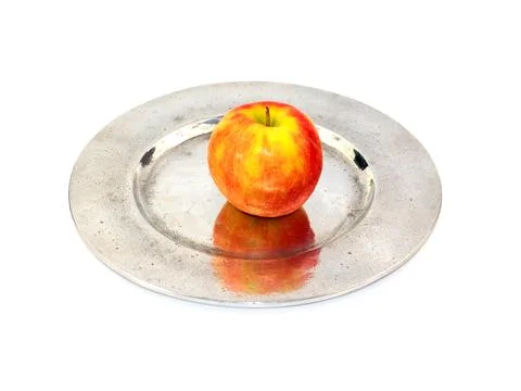 Fresh red apple Stock Photos