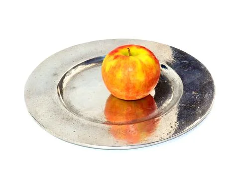 Fresh red apple Stock Photos