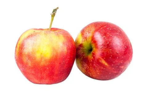 Fresh red apples Stock Photos