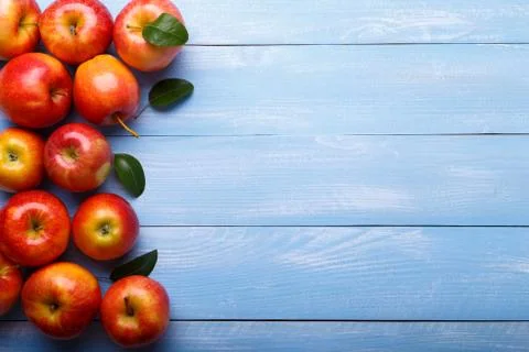 Fresh red apples Stock Photos