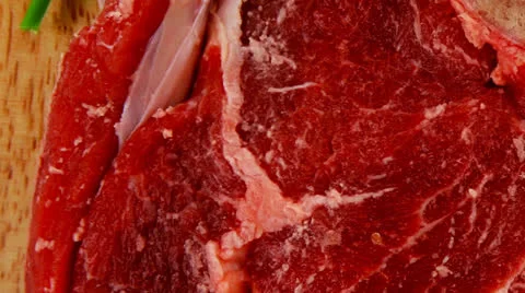 Fresh red beef ribs 库存影片 26657870