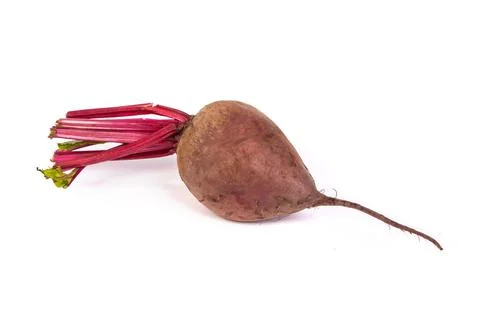 Fresh red beet isolated on  white Stock Photos