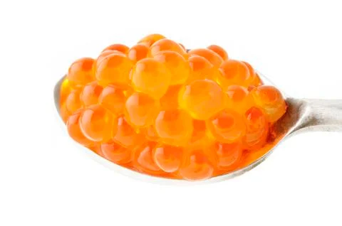 Fresh red caviar Stock Photos