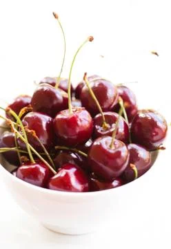 Fresh red cherries Stock-Fotos