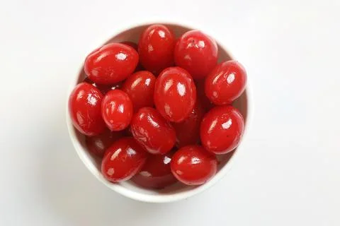 Fresh red cherries Foto stock