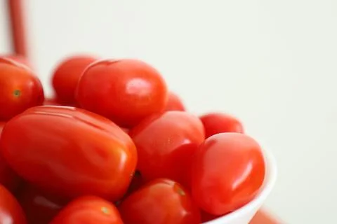 Fresh red cherry tomatoes close up Stock Photos
