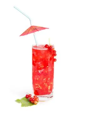 Fresh red current detox summer drink Photos