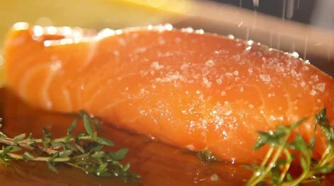 Fresh red fish in slow motion Stock Footage 67857286