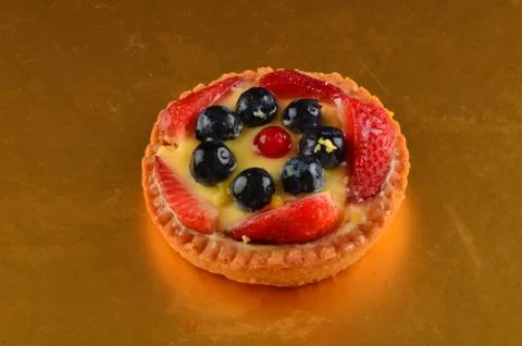 Fresh red fruit pie Stock Photos