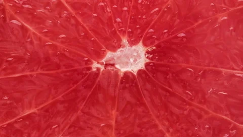 Fresh red grapefruit closeup top view Stockbeeldmateriaal 149064669