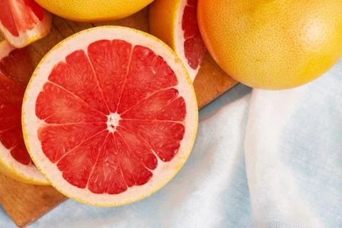 Fresh red grapefruit Stock Photos