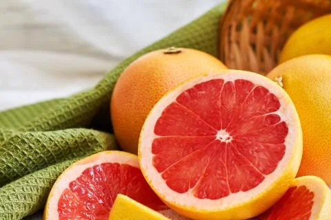 Fresh red grapefruit 스톡 사진