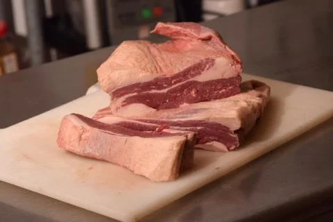 Fresh Red Meat Prepared for Cooking Stock Photos