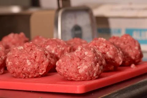 Fresh Red Meat Prepared for Cooking Stock Photos