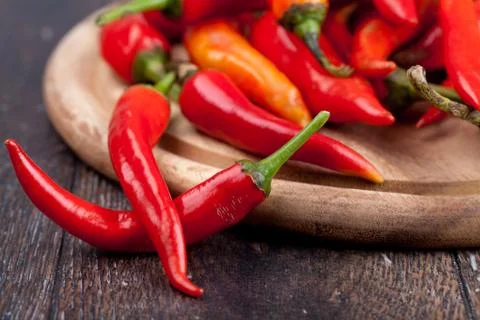Fresh red pepper Foto stock