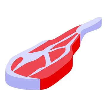 Fresh red raw meat presenting marbling texture Stock Illustration