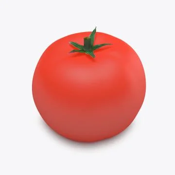 Fresh red tomato Stock Illustration