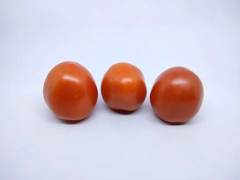 Fresh Red Tomatoes Isolated On White Stock Photos