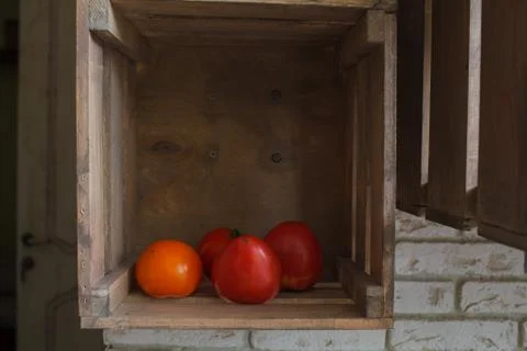 Fresh red tomatoes Stock Photos