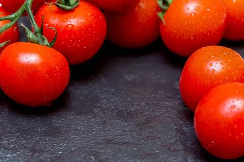 Fresh red tomatoes Stock Photos