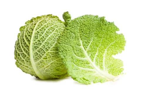 Fresh ripe  cabbage. Stock Photos