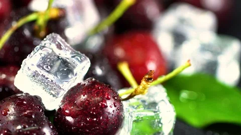 Fresh ripe cherries for background Stock Footage 112824804