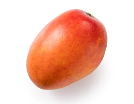 Fresh ripe mango fruit isolated on white background with clipping path Foto stock