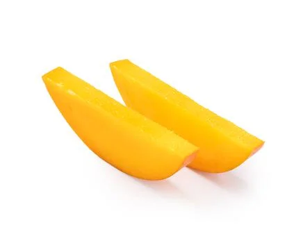 Fresh ripe mango fruit isolated on white background with clipping path Foto stock