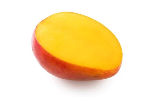 Fresh ripe mango fruit isolated on white background with clipping path Foto stock