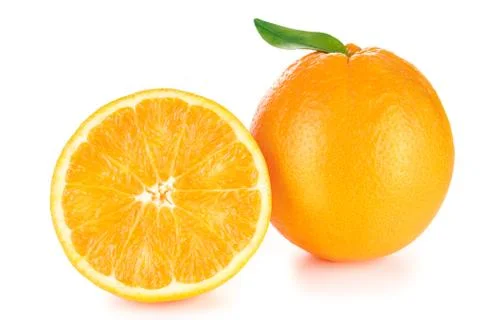Fresh ripe orange Stock Photos