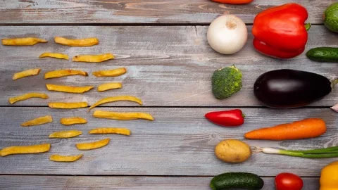 Fresh ripe vegetables Stock Footage 109507205