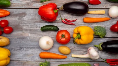 Fresh ripe vegetables Stock Footage 109507250