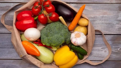 Fresh ripe vegetables Stock Footage 109829778