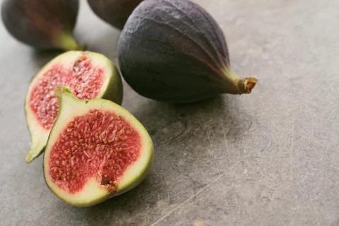 Fresh ripened fig Stock Photos
